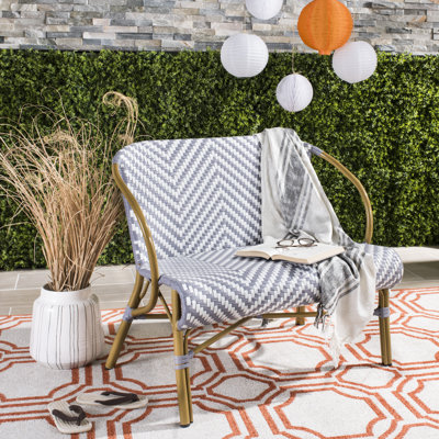 Kemah Herringbone Aluminum Garden Bench by Longshore Tides