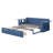 Queen Size Corner Bed Frame With Storage Drawers And Removable Desk, Wood Daybed With Hydraulic Side Table For Kids Teens Adults-394770461