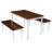Dajauna 4 - Person Solid Wood Solid Wood Top Four Leg Dining Set