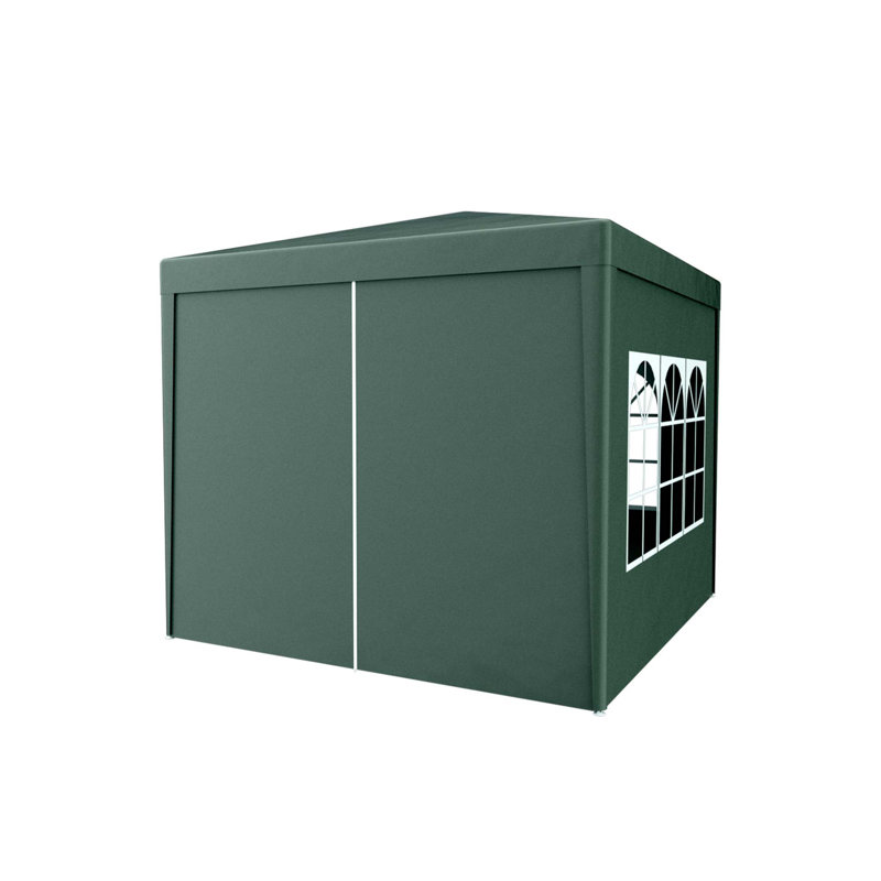 10'X10' Party Tent Outdoor Heavy Duty Gazebo Wedding Canopy + 4 Removable Walls, Green