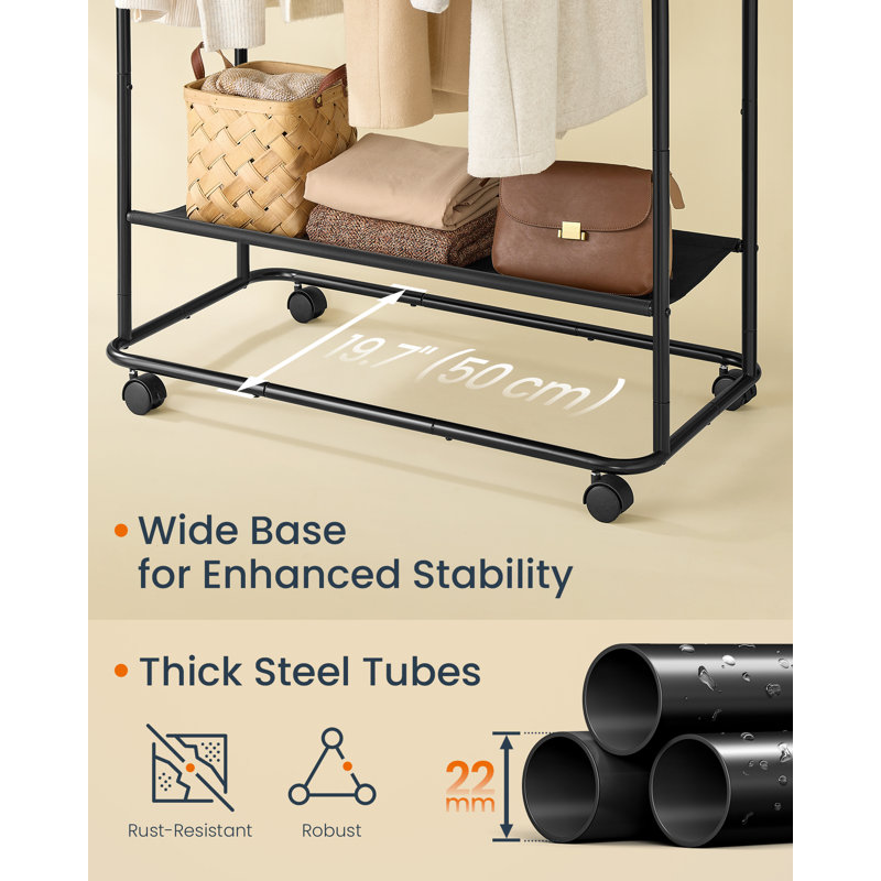 103cm Rolling Clothing Rack