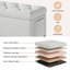 Banc de rangement en lin Earletta
