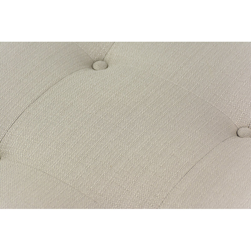 Hobson Upholstered Ottoman, Mouse