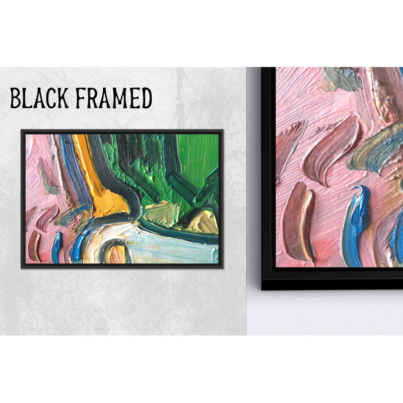 Impression sur toile Modern Modern Art: Vibrant Home Wall Decor, 1P BlackFramedCanves, H: 11,9 po x l: 15,8 po