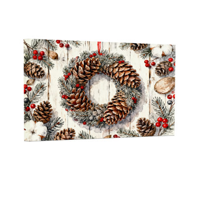 Ensemble de 3 impressions sur toile de Noël