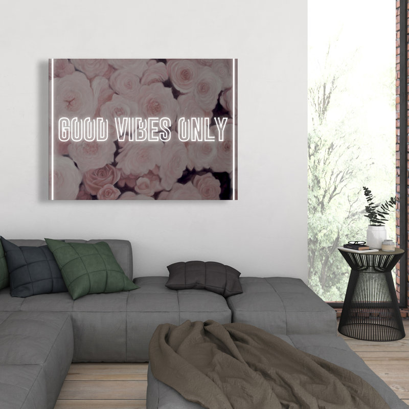 Good Good Vibes seulement - Toile rétro pour la décoration intérieure