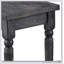 Banc de salle à manger gris patiné avec pieds tournés, durable et élégant pour les sièges de style campagnard