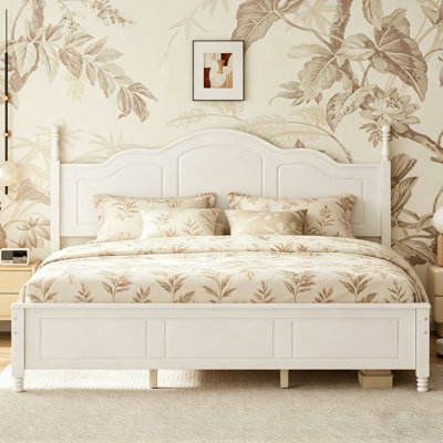 Platform Bed With Curved Headboard