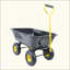 Camion à benne basculante pliante de jardin en poly avec cadre en acier 10 pouces. Pneumatique