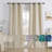 Deavion Velvet Curtains Metal Grommets Room Darkening with Gold Foil Print 2 Panel Set-106462127-106462129