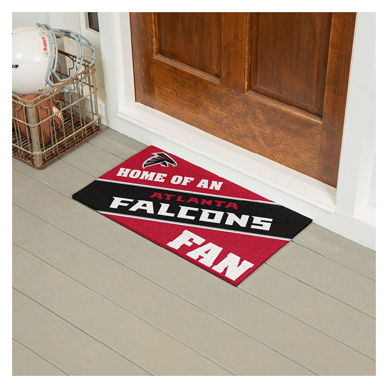 NFL Home of a Fan Team Color Outdoor Doormat, Atlanta Falcons