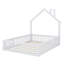Lit plateforme avec garde-corps Wood House-474765795