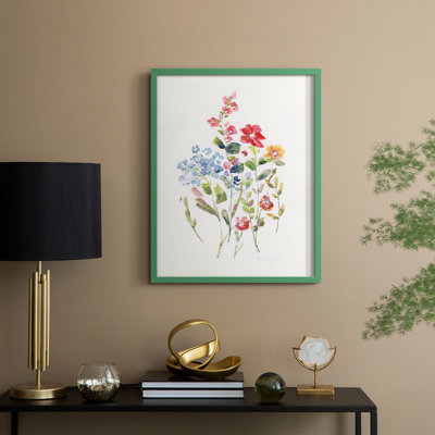 Spring Flower Garden II Framed Print - Solid Wood