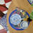 6 Round Placemats Pré Fleuri Prussian Blue