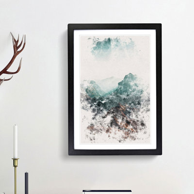 Mountains in Weissbad Switzerland - Framed Print
