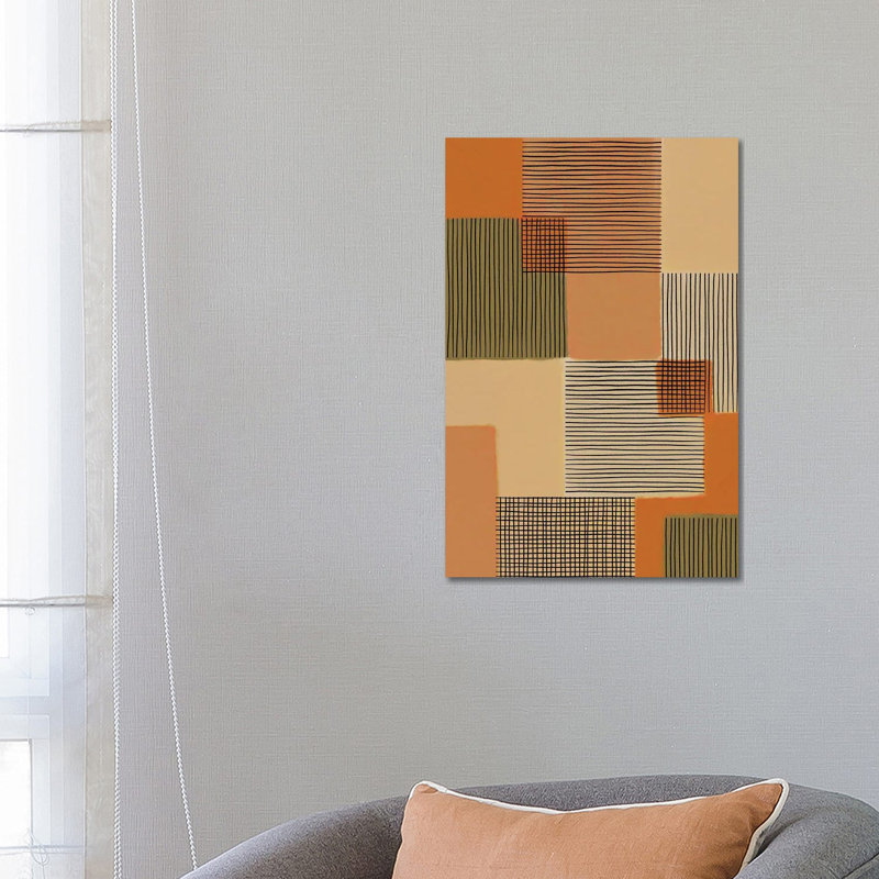 Geo Patchwork IV by Alisa Galitsyna - Wrapped Canvas Print, 66.04 cm H x 45.72 cm W x 1.91 cm D