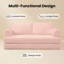 Canapé-lit convertible 2 places en velours côtelé Corduroy, canapé-lit pliable pour matelas avec oreillers, futon désossé multifonctionnel pour le salon, la chambre à coucher, design moderne à profil bas-1138530094