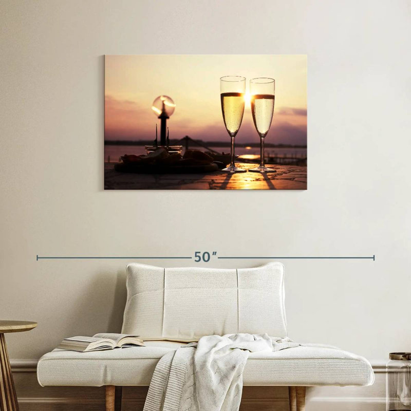Yarlin Champagne Sunset, 24" H x 36" W