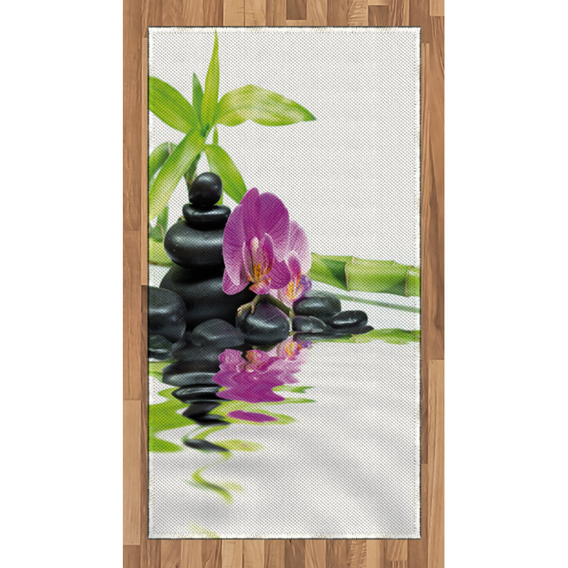 Floral Boho High Density Long Fiber Poly Threads Decorative Area Rug Carpet, Rectangle 2'7" x 5'