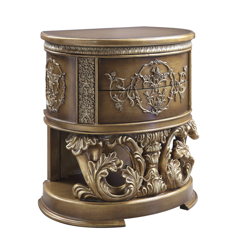 Table de chevet 2 tiroirs