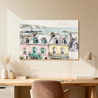 Vue sur la ville côtière, paysages et paysages urbains, vue sur le port