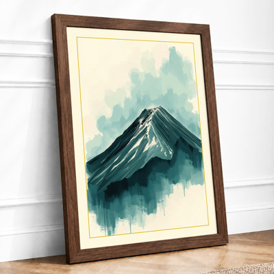 Mountain In Mist Minimalist - Print