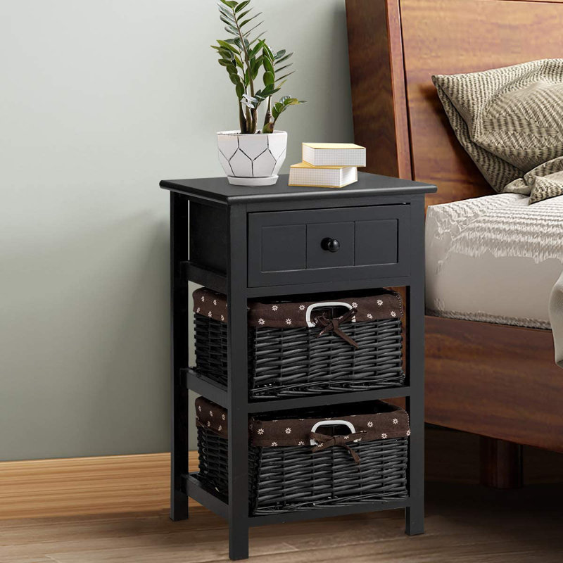 Fulkerson 40cm W Solid Wood Bedside Table