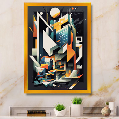 Geometric Graffiti II - Abstract Geometric Printed Canvas Wall Art