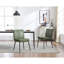 Upholstered Metal Accent Dining Chairs PU Leather Modern Industrial Kitchen Chairs with Backrest for Living Room Restaurant-1313307048