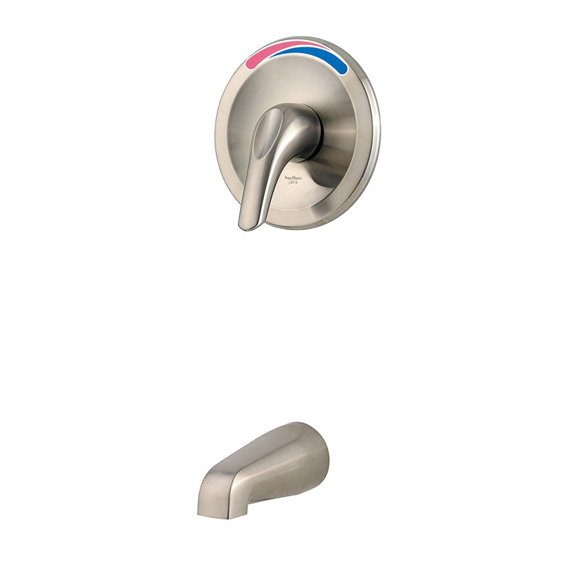 Pfirst Series Single Handle Wall Mount Tub Faucet Trim, Tuscan Bronze