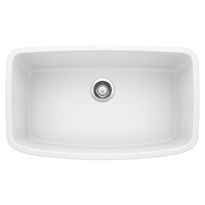 Valea Silgranit 32" Super Single Undermount Kitchen Sink - White
