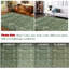 Tapis antidérapant lavable à la machine pour le salon Bordure florale à motif vieilli rétro-1463992102