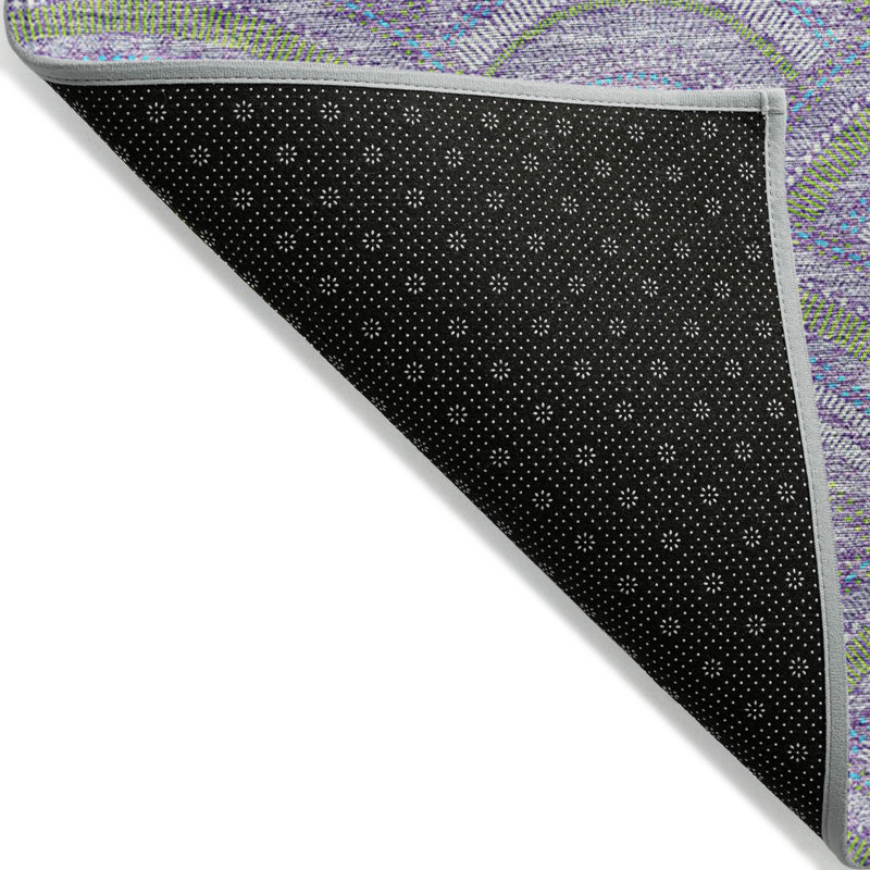 Tapis lavable géométrique 10 po x 14 po pour l'intérieur et l'extérieur