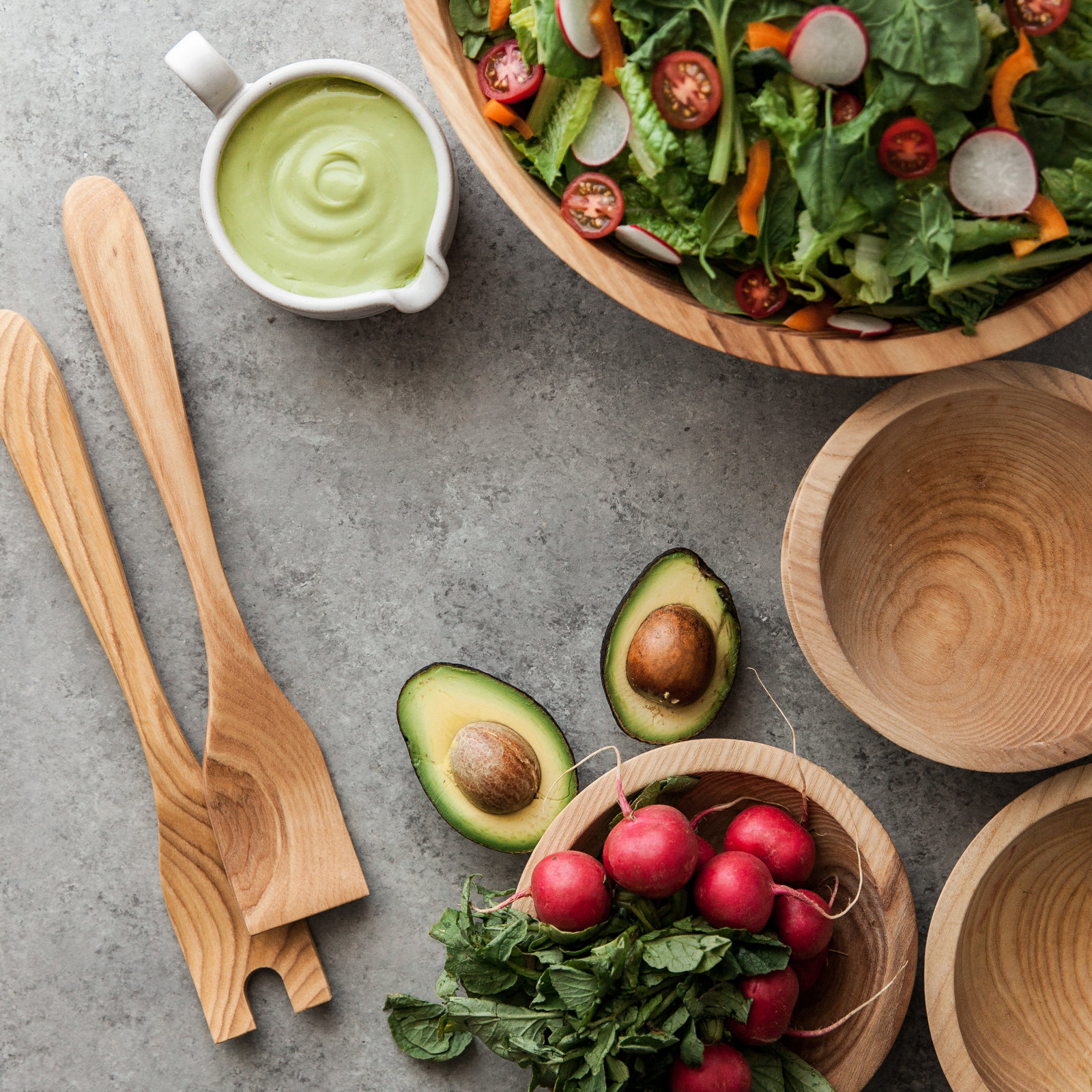 Salad Servers, Natural