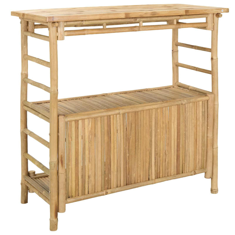 Rectangle Outdoor Bar Table - 110 cm W 50 cm D