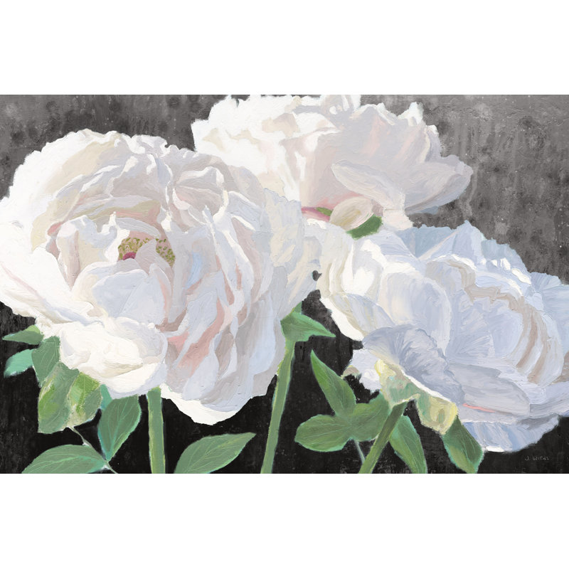 Essence Of June I Black by James Wiens - Wrapped Canvas Painting, 51cm H x 76cm W