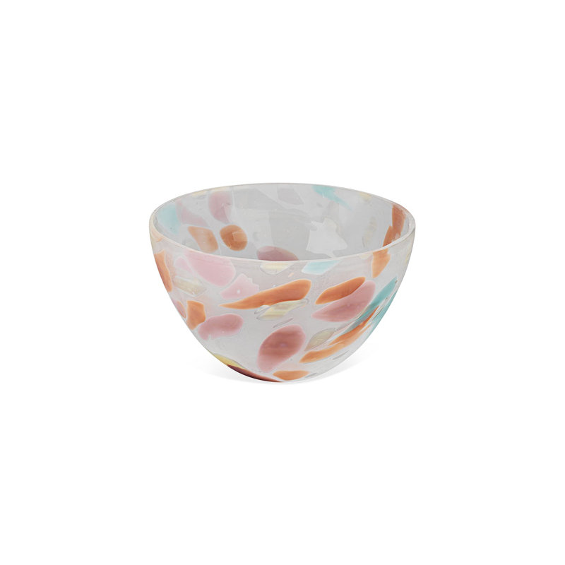Bol décoratif aquarelle, H 6 po x l 10 po x P 10 po, Orange