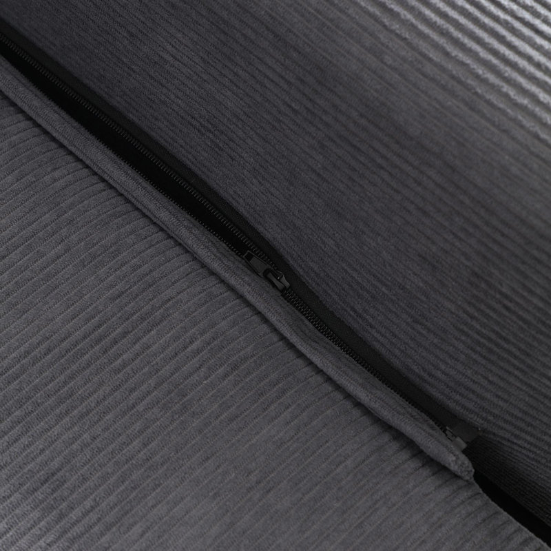 Canapé-lit convertible 81 po avec coussins, Gris
