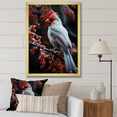 Coral Brid In Winter II, reproduction d'art sur toile