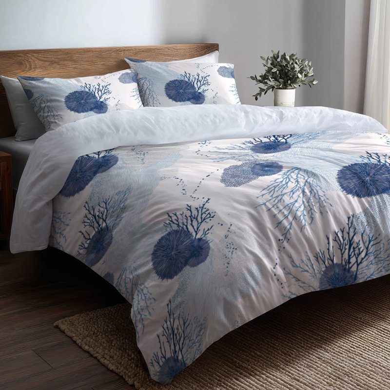 Ensemble de housse de couette et coussin décoratif Coastal, Housse de couette très grand et 2 très grandes t