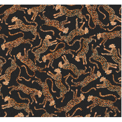 Ardmore 'Cheetah Kings' Velvet Fabric