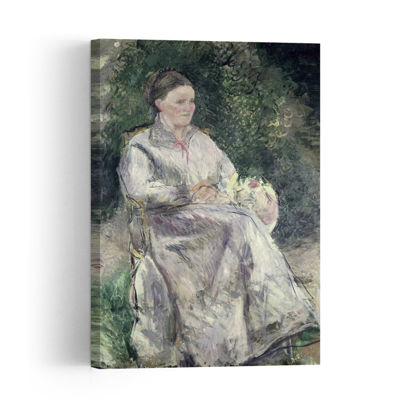 Portrait Of Julie Velay, Wife Of The Artist, C.1874 Abstract Contemporary Portrait Wall Art Print, 45.72cm H x 30.48cm W