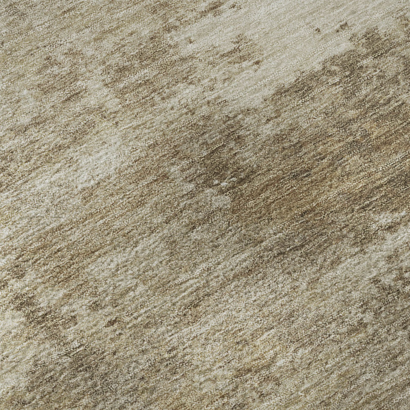 Tapis abstrait lavable à la machine de qualité supérieure Mayfield AMF2369, Beige, 1 pi 8 po x 2 pi 6 po