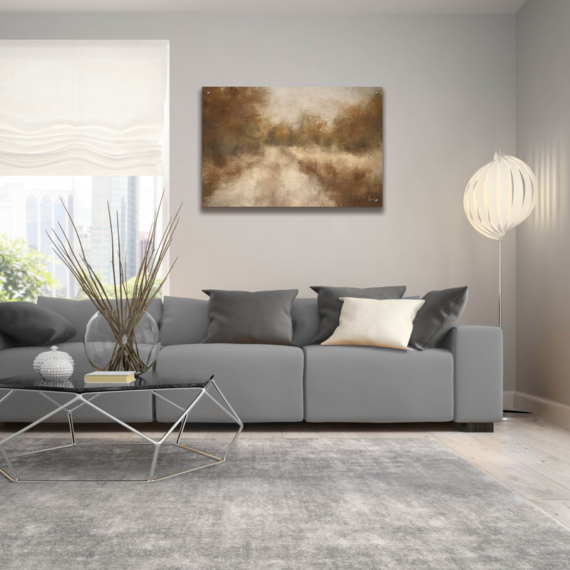  «Old Country Road» par Ashley Bradley, art mural en verre acrylique, 36 po x 24 po