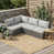 Light Gray Cushion/Gray Frame