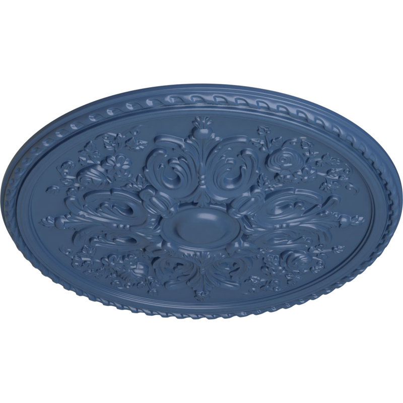 Médaillon de plafond Endurathane Bradford, DO 32 5/8 po x P 2 po (convient aux auvents jusqu'à 6 5/8 po), finition Americana peinte à la main