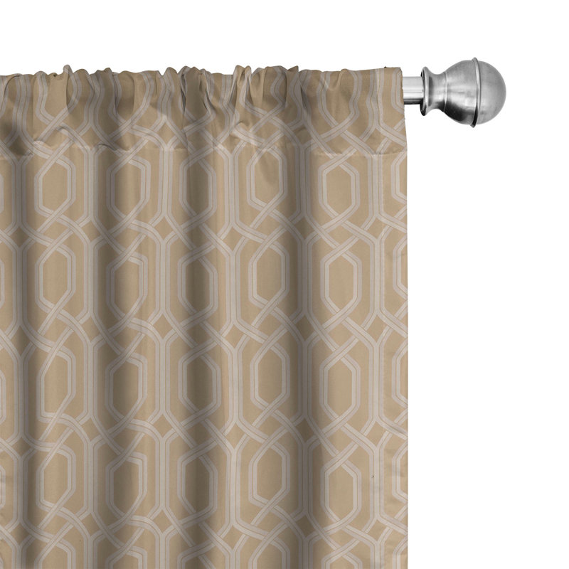 Semi Sheer Curtain Pair, 28" W x 84" L