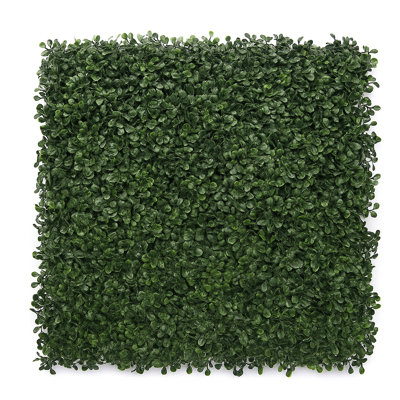 20" x 20" Premium Artificial Boxwood Hedge Wall Panels – UV-Protected Greenery for Indoor/Outdoor Privacy, Décor & Backdrops