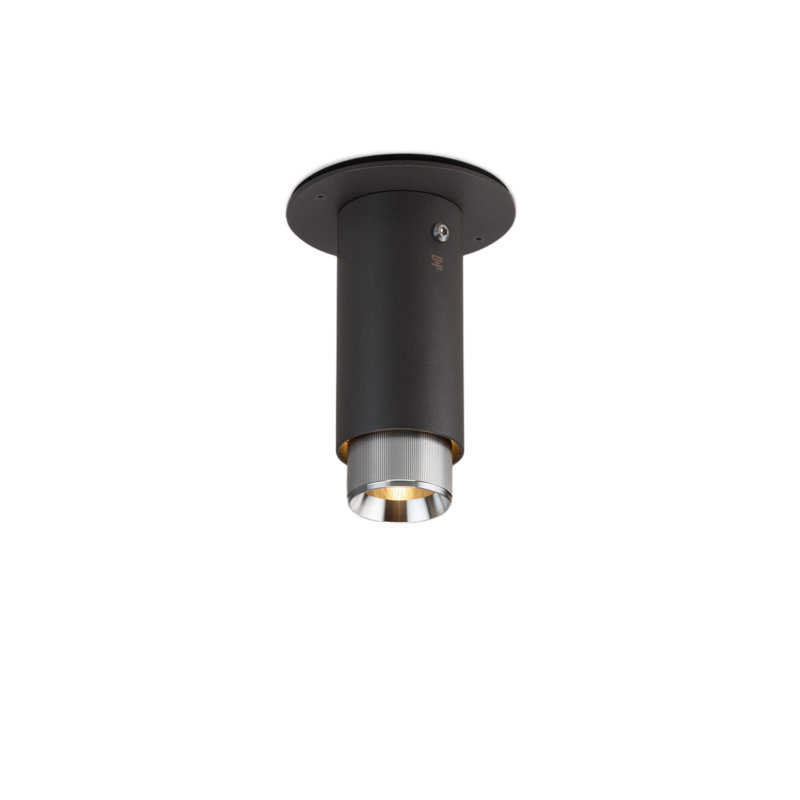 1 - Light Flush Mount, Steel, Graphite