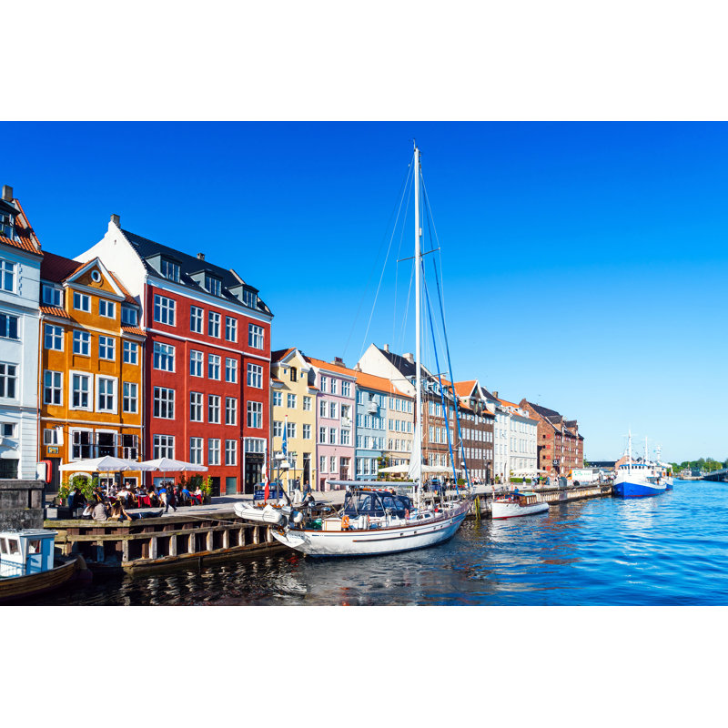 Nyhavn Harbor In Copenhagen - Wrapped Canvas Print, 51cm H x 76cm W